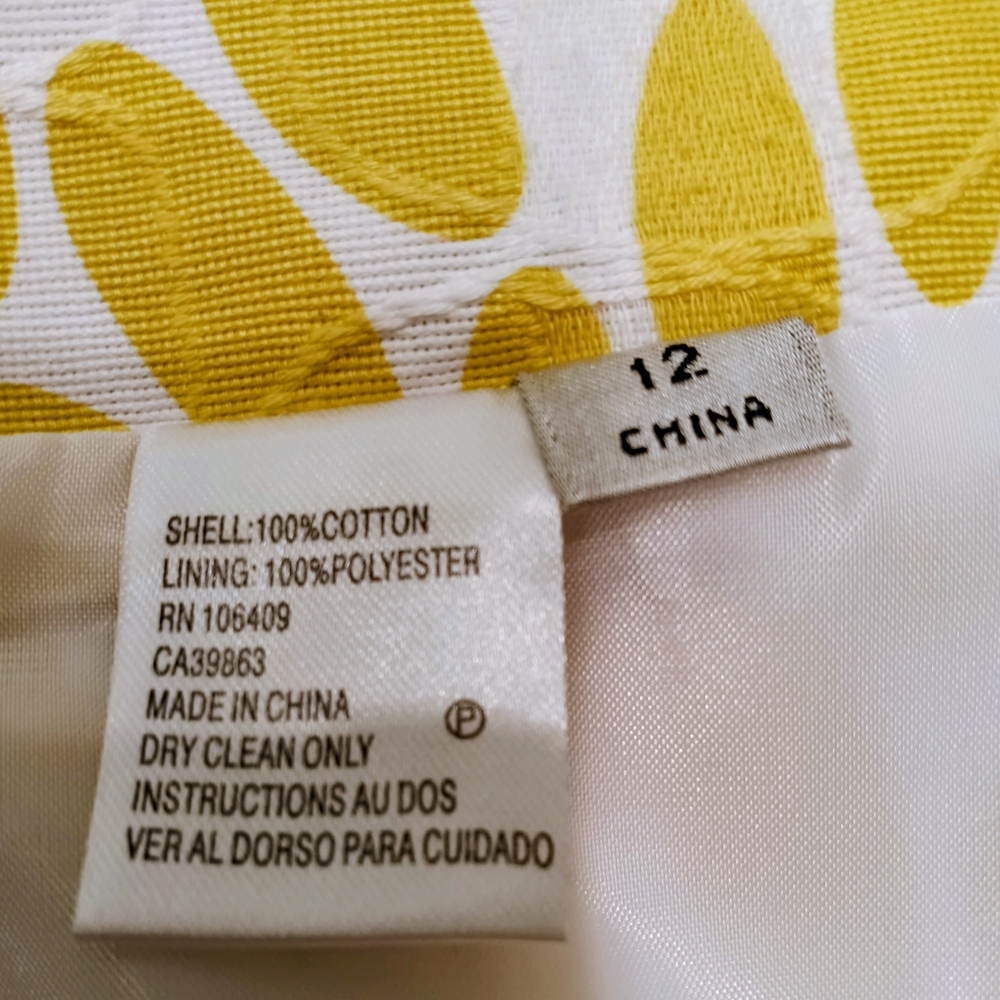 Yellow And White Patterned Blazer - image 6